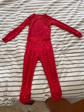 Hanna Andersson Red with Star Print Kids Two-Piece Pajama Set-super soft!